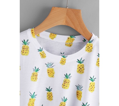 Pineapple Print Tee