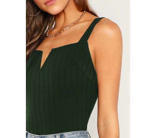 Ribbed Knit Solid Top