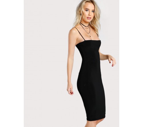 Solid Cami Bodycon Dress