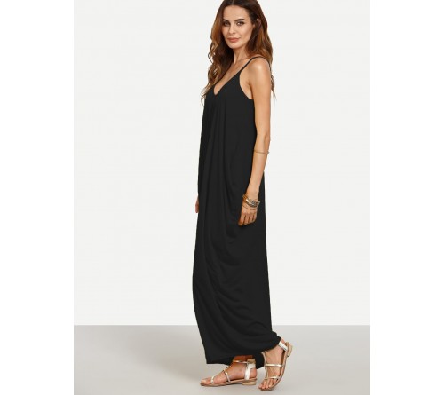 V-neckline Cocoon Cami Dress