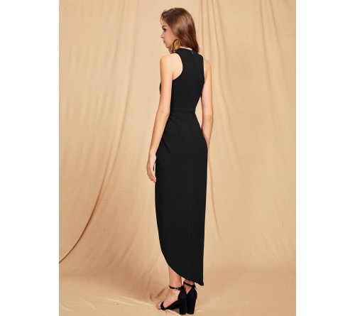 Criss Cross Halterneck  Maxi Dress