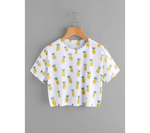 Pineapple Print Tee