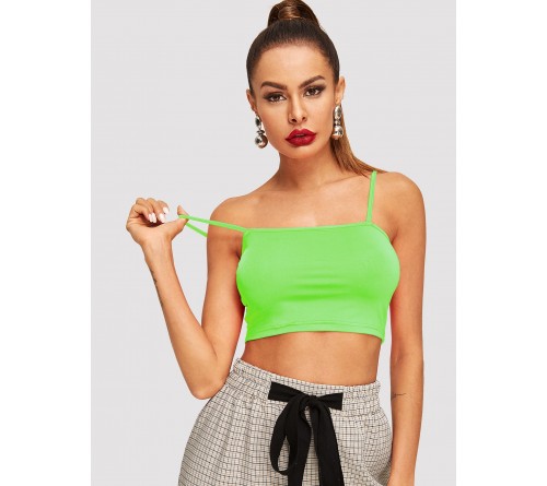 Neon Lime Solid Cami Top