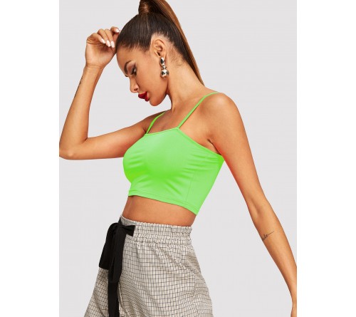 Neon Lime Solid Cami Top