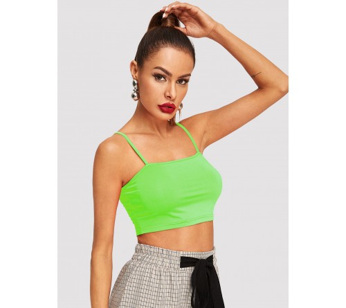 Neon Lime Solid Cami Top